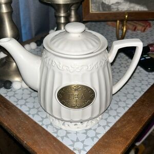 Vintage THL Country Teapot with Bronze Emblem on front